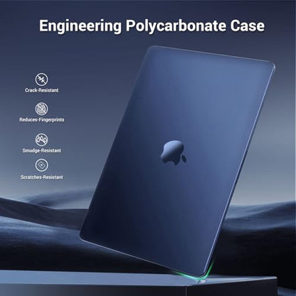 MOSISO Compatible with MacBook Pro 13 inch Case M2 M1, Midnight Blue | Seamlessly Closes Crack-Resistant Hard Shell Case&Keyboard Cover M2 2026-2016 A2338 M1 A2251 A2289 A2159 A1989 A1708 A1706 - color: Midnight Blue