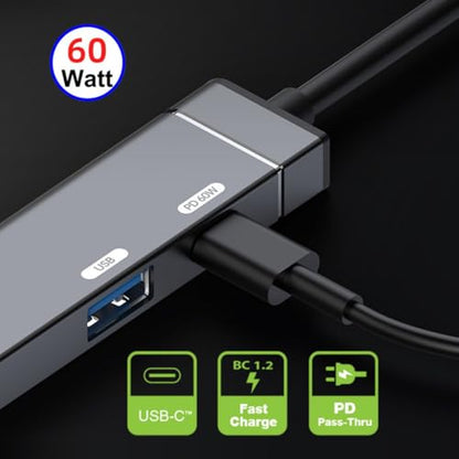 chenyang USB C Hub,3 in 1 USB C to Displayport 4K@120hz/USB 3.0 10Gbps/USB C PD 60W Charging Multi-Port Adapter - style: Displayport PD 60W