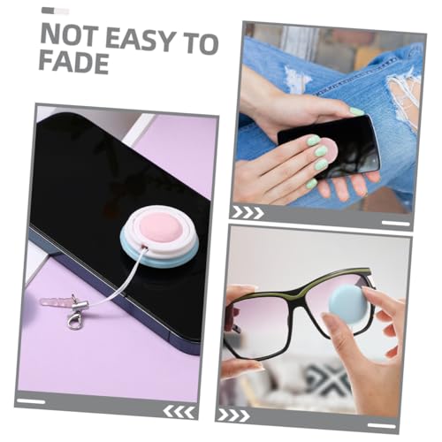 Vaguelly Macaron Screen Cleaning 6-Piece Set Soft Lens and Eyeglass Cleaners Mobile Phone Screen Wipers for Viewing