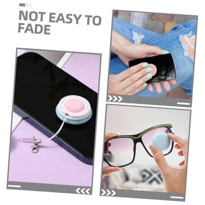 Vaguelly Macaron Screen Cleaning 6-Piece Set Soft Lens and Eyeglass Cleaners Mobile Phone Screen Wipers for Viewing