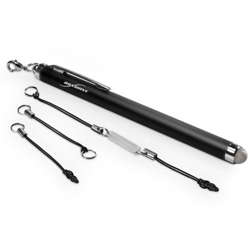 BoxWave Stylus Pen Compatible with HP EliteBook 8 G1i - EverTouch Capacitive Stylus, Fiber Tip Capacitive Stylus Pen - Jet Black