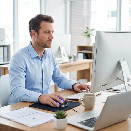 SOON GO Wired Mouse-USB Wired Mouse,Ergonomic Optical Design,1.5M USB Cable, Plug & Play for PC/Laptop/Desktop (Black) - color: Black