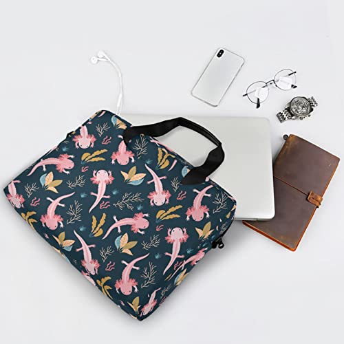 Axolotl & Sea Weed Aquarium Laptop Case 15.6 inch | Waterproof Laptop Briefcase Laptop Bag for Women & Men - color: Color 11