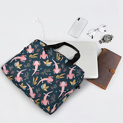 Axolotl & Sea Weed Aquarium Laptop Case 15.6 inch | Waterproof Laptop Briefcase Laptop Bag for Women & Men - color: Color 11