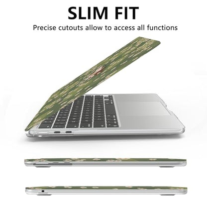 AKIT for MacBook Air 13 inch Case M5 M4 M3 M2 2026-2022, Green GALF | A3449 A3240 A3113 A2681, Vibrant Pattern Hard Shell Laptop Case+Screen Protector+Keyboard Cover for MacBook Air 13.6 inch - color: Green Galf