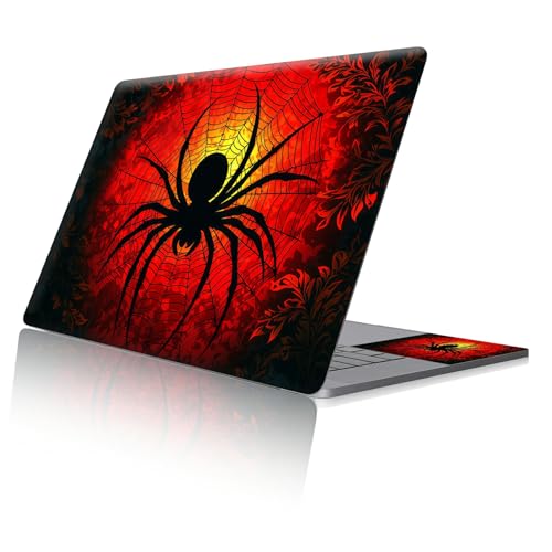 Reusable Universal Laptop Skin Sticker, Cut to Fit for 11.6–15.6 Inch Laptops, Waterproof Protective Film, No-Residue - Solar Spider Emblem - color: Solar Spider Emblem