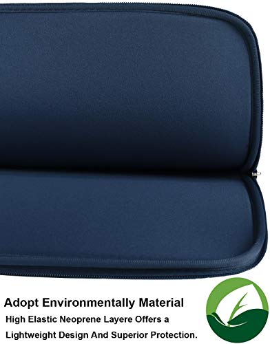 13 Inch Laptop Case,Resistant Neoprene Laptop Sleeve/Notebook Computer Pocket Case/Tablet Briefcase Carrying Bag Compatible with MacBook Pro,MacBook Air,Notebook Computer-(Dark Blue) - color: Dark Blue, size: 13.3 inch