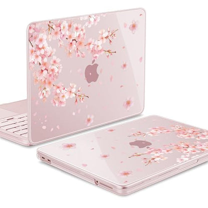 Tuiklol for 2026 MacBook Neo 13 Inch A18 Pro Chip Case, (Model A3404) Anti-Scratch Anti-Drop Slim Hard PC Shell Case with Shockproof Protective MacBook Neo Laptop Cover, Plum Blossom-Pink - color: Plum Blossom-pink