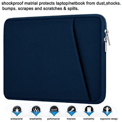 Laptop Case Sleeve 14 inch, Durable Carrying Bag Shockproof Protective Case Cover, Handbags Briefcase Laptop Bag Compatible with 14" MacBook Air/Pro HP Asus Lenovo Notebook Computer, DarkBlue - color: Blue, size: 14 inch