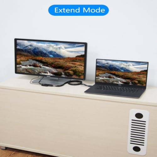 VGA to HDMI Adapter Converter 1080P with Audio USB Power Cable for Monitors HDTV Projector Desktop, Plug and Play No Driver
