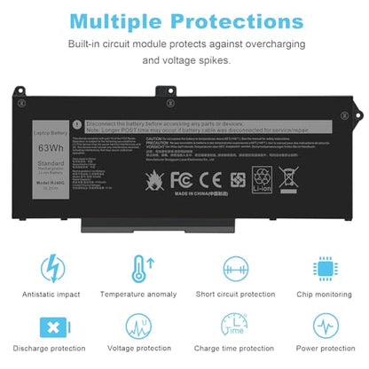 Fancy Buying RJ40G Laptop Battery for Dell Latitude 14 5420 Latitude 15 5520 Precision 15 3560 Series Laptop 01K2CF 075X16 WY9DX P137G P137G001 P104F P104F001 0WK3F1 0M3KCN 005R42 F3T9T 7RV10 - size: 9.64*3.78*0.23inch
