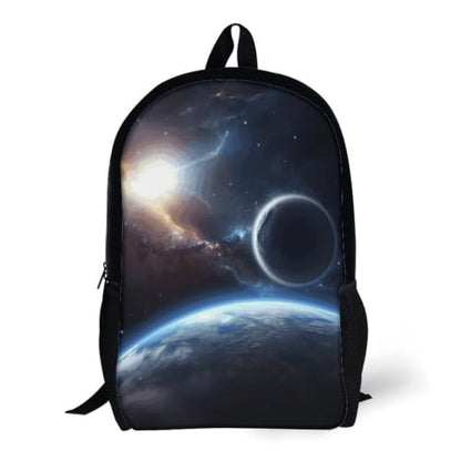 Laptop Backpack with Pocket, Large, Adjustable 17 Inch Bag, Waterproof | Planet Computer Bag for Work, Breathable, Expandable Backpack for Women Men, Portable