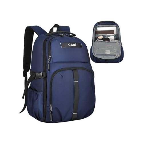 Airline Approved Travel Backpack 35L - Under Seat Carry On, Water Resistant 15.6 Inch Laptop Compartment for Men Women Work Travel,Blue - color: Blue
