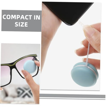 Generic 6pcs Mobile Phone Screen Wiping Tool Glass Lens Cleaner Keychain Glasses Cleaner Wipes Eye Glasses Cleaner Tool Screen Cleaner Phone Cleaning Wipes Cell Phone Dust Brush, 3.50X3.50X1.60CM
