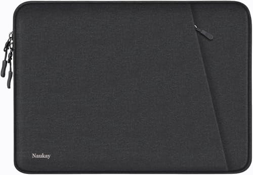 Laptop Sleeve Case 15 inch, Shockproof Protective Computer Cover with Accessories Pocket, Water Resistant Traveling Carrying Laptop Bag Compatible for Dell HP Acer Asus Lenovo, Black - color: Black, size: 15 inch