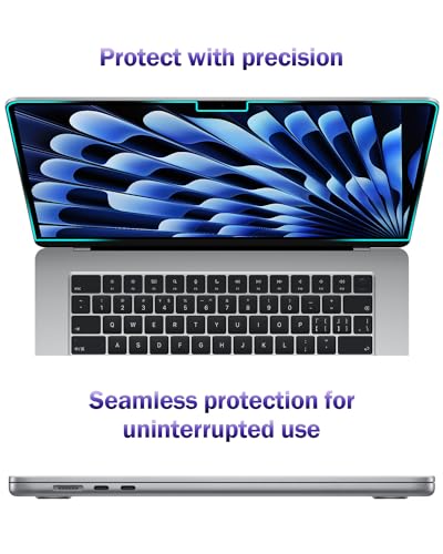 F FORITO 2-Pack Anti Blue Light Matte Screen Protector Compatible with MacBook Air 13.6/13 inch (2026-2022, M5, M4, M3, M2), Eye Protection Blue Light Blocking & Anti Glare Laptop Screen Protector - size: for MacBook Air 13.6 Inch (2022-2025,M4,M3,M2)
