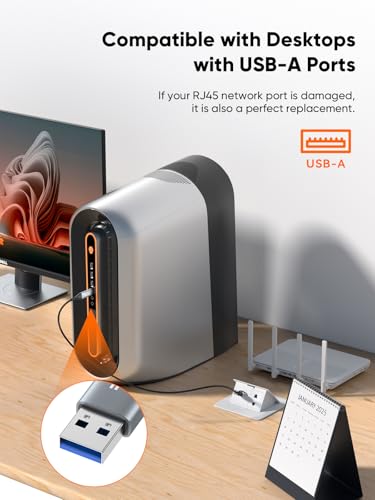 CableCreation USB to Ethernet Cable 3.3FT, USB to RJ45 Internet LAN Cable | Network Cord, Gigabit Directly Connected, Compatible with Laptop, Desktop PC, Switch and More - size: 3.3FT, style: USB A to Ethernet