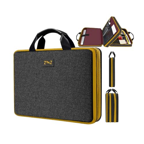 Slim Expandable Laptop Case 15.6 Inch Sleeve Upgraded Protective Durable Recycled Carrying Case Compatible with MacBook 15" & 16" and Most 15" 15.6" 16" Notebook,BK01YL01 - color: Bk01yl01, size: 15.6"