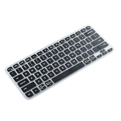 Waterproof Laptop Keyboards Covers Silicone Protective Film for Keys Wireless Keyboards - color: Black