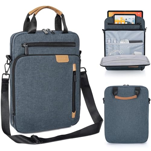 TORIBIO 13 Inch Tablet Sleeve Bag Padded Protective Travel Carrying Case | Fits 13" iPad Air M4 M3 M2, iPad Pro M5 M4 M2 M1, Samsung Galaxy Tab S9 FE+/S9+/S8+/S7 FE/S7+ 12.4" Surface Laptop Go 12.4" - color: Blue, size: 12.9 Inch