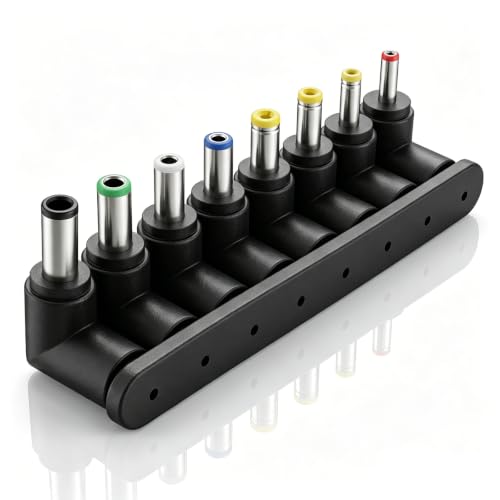 5.5 X 2.1 Mm Dc Power Jack, 8 Pcs DC Power Adapter Kit Right Angle Jack Converter Barrel Connector Set