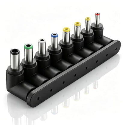 5.5 X 2.1 Mm Dc Power Jack, 8 Pcs DC Power Adapter Kit Right Angle Jack Converter Barrel Connector Set