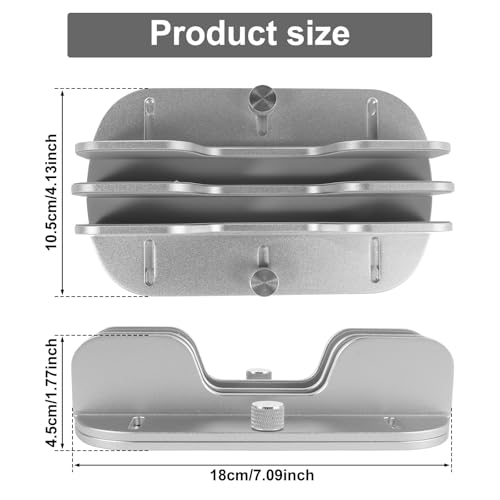 Vertical Laptop Stand Holder Double Slot Vertical Laptop Stand Adjustable Width Laptop Desk Stand Non Slip Laptop Stand Organizer Space Saving Laptop Holder for Home Office(silver)