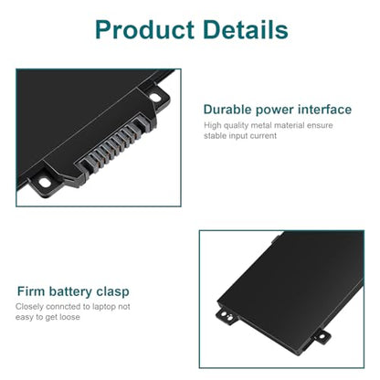 Futurebatt AE03XL Laptop Battery Replacement for HP 240 245 246 250 255 256 G10 Series 14-EE 14-EP 14-EM 15-FC 15-FD Series AE03041XL N21969-005 N20951-171 HSTNN-OB3E HSTNN-0B3E TPN-DB1N - size: AE03XL 12.17 4.57 1.02in