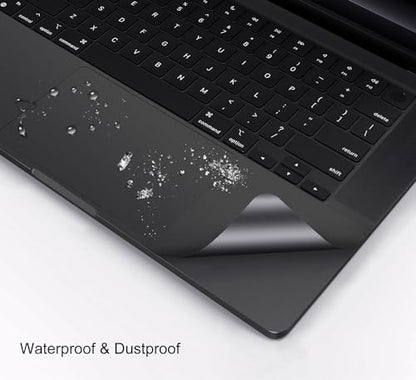 Palm Rest Cover Skin Compatible with 2026 2025-2023 MacBook Pro 16 Inch M5 M4 M3 A3428 A3429 A3403 A3186 A2991 Trackpad Protector Touch Pad Cover Skin, MacBook Pro 16" Accessories, Space Black - size: 2023+ MacBook Pro 16" M4 M3(Black)