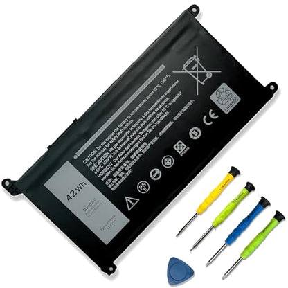 42Wh JPFMR Laptop Battery Replacement for Dell Chromebook 3100 3400 3100(2-in-1) 5488 5493 5593 P90F Series Notebook 0JPFMR 16DPH 65N6H 7T0D3 07GDY 7MT0R DN33X RDNP5 11.4V 3500mAh 3-Cell - size: 8.82*4.96*1.14 inches JPFMR