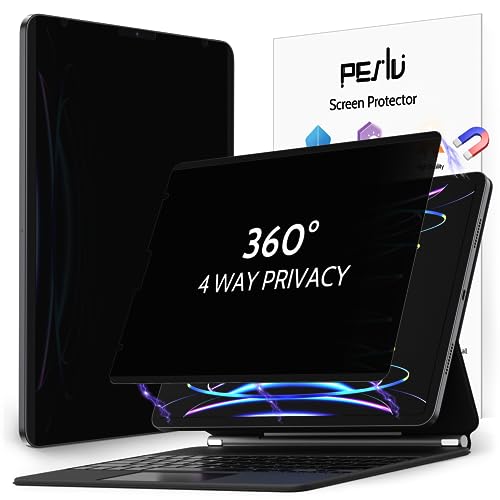 Peslv 4 Way Magnetic Privacy Screen Protector for iPad Air 5th 4th 10.9" & iPad Pro 11(2018-2022), Removable 360 Spy Private Filter, Anti Blue Light Glare Bubble-Free Black Security Protector - size: iPad Pro 11(2018-2022)/ Air 4/ Air 5 B