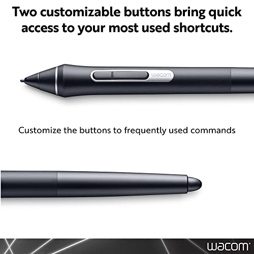 Wacom Pro Pen 2 with Case & 3 Nibs KP504E | Built for Wacom Pro Lines: MobileStudio, Cintiq & Intuos, Features 8192 levels of pressure sensitivity for digital precision