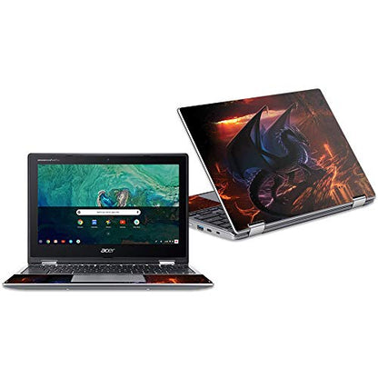 MightySkins Skin Compatible with Acer Chromebook Spin 11" CP311 - Fire Dragon | Protective, Durable, and Unique Vinyl Decal wrap Cover | Easy to Apply, Remove, and Change Styles | Made in The USA - color: Fire Dragon