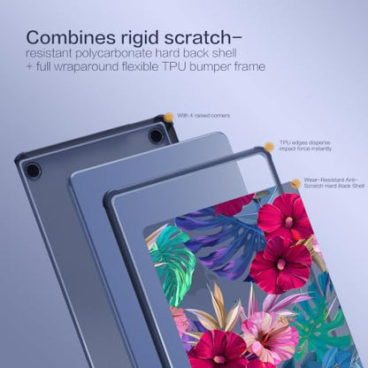 Teryeefi Anti-Crack Case Cover for MacBook Neo 13 inch 2026 Release A3404 | flexible TPU/shockproof/ ultra thin /lightweight/ anti fingerprint / with keyboard cover screen protector/Tropical Flower - color: Tropical Flower & Leaf