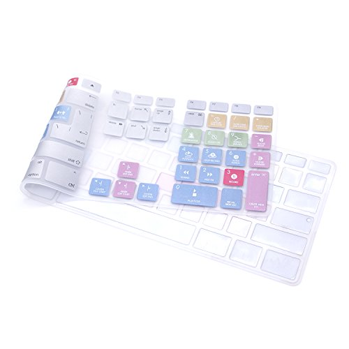Ultra Thin Shortcuts Extended Silicone Keyboard Protective Cover Skin for Mac Aluminum Wired Keyboard MB110LL/B (A1243) Numeric Keypad (for Avid Pro Tools) - color: Avid Pro Tools