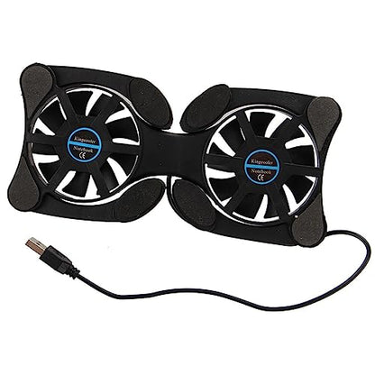 Laptop Cooling Base Foldable Laptop Notebook Cooler Cooling Pad Ergonomic Ventilated with Fans Fits 11-18 Inches Notebook Cooling Base