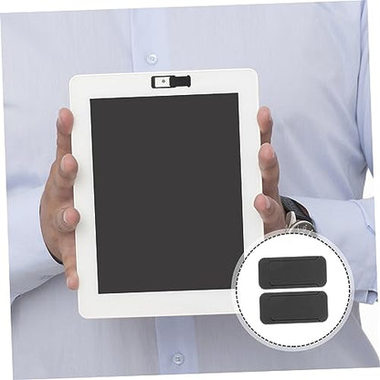 2pcs Webcam Cover Slide Self-Adhesive Privacy Protector for Laptop and Mobile Devices Ultra-Thin Design for Enhanced Security Black Square Shape