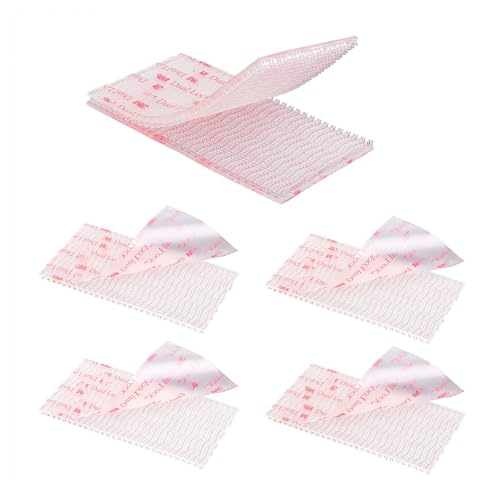 3M Dual Lock 2in x 4in 4pcs, EZ Pass Holder/IPass/IZoom/Sunpass, Adhesive Mounting Strips Clear Fastener - size: Clear 2in x 4in x 4pcs