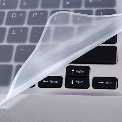 Keyboard Cover, Ultra Thin Clear Silicone Keyboard Cover Universal Laptop Keyboard Skin Protector for 12 13 14 Laptop