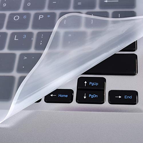 Sorandy Ultra Thin Clear Silicone Keyboard Cover, Water Proof Dust Proof Protector, Re Washable Protector for 15-17 Inch Laptop, Keep Keyboard Clean