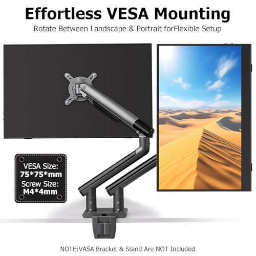 Portable Monitor 15.6 Inch, Aluminum Alloy USB-C Laptop Monitor with Magnetic Smart Cover, FHD IPS Anti-Glare Second Screen for Laptop PC Mac Switch, VESA Mountable Travel Display