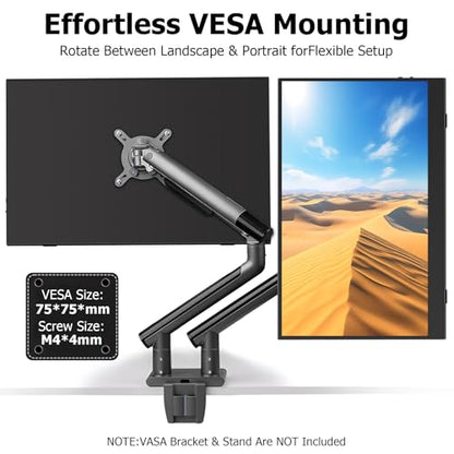 Portable Monitor 15.6 Inch, Aluminum Alloy USB-C Laptop Monitor with Magnetic Smart Cover, FHD IPS Anti-Glare Second Screen for Laptop PC Mac Switch, VESA Mountable Travel Display