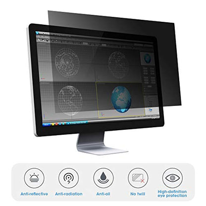 21.5in Computer Privacy Screen, Removable 16:9 Aspect Ratio Widescreen Laptop Monitor Anti Peeping Film Screen Protective Filter, Anti Scratch, for Privacy Screen Filter