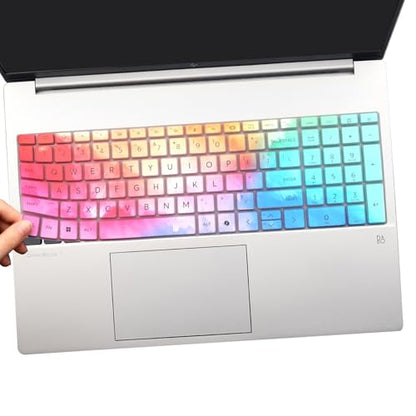 Keyboard Cover for HP OmniBook 7 16-az 16-ay Series 16-az0097nr 16-ay0087nr 16",OmniBook 7 17-dc Series 17-dc0097nr 17.3'' (Not Fit Omnibook X 17-dd 17t-dd Series) US Layout Keyboard-Colorful