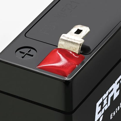 ExpertPower EXP612-1.2Ah 6V Rechargeable Battery, Alarm Battery Replacement for Security System, Home Alarm, GE XT Backup, Replaces DJW6-1.2, 6V1.3AH 1.4AH, Sealed Lead Acid, F1 Terminals
