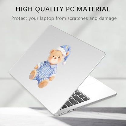 Compatible with MacBook Air 15 inch Case Cute Kawaii Bear | M5 M4 M3 M2 2026-2023 Release A3448 A3241 A3114 A2941 | Protective Hard Shell Matte Cover for Mac Air 15.3 inch - color: Bear A, size: MacBook Air 15 inch