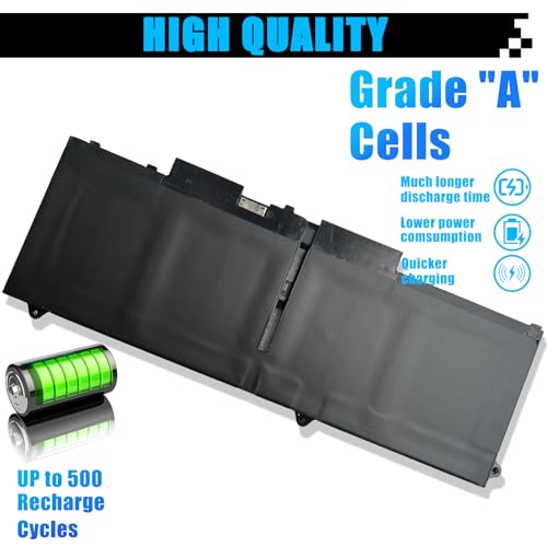 58Wh FK0VR Battery Replacement for Dell Latitude 5330 7330 7430 7530 Latitude 5330 2-in-1/7330 2-in-1/7430 2-in-1 P133G P134G P135G P136G P110F P138G P139G FKOVR 8H6WD 293F1 01VX5 404T8 51R71 8P81K - size: 9.45*3.45*0.23 inch FK0VR
