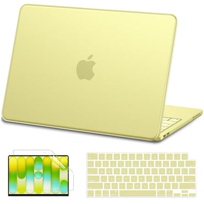 AKIT Compatible with MacBook Neo Case 13 inch 2026 Release, [Ultra-Thin] [100% Match Official Color] Case+Screen Protector+Keyboard Cover for New MacBook Neo 13 inch, Citrus Clear - color: Citrus Clear