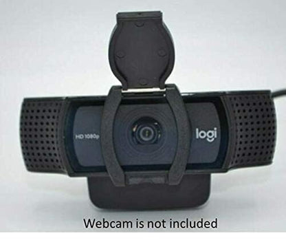 Webcam Privacy Shutter (Lens Cap, Hood Cover) Compatible with Logitech Webcams: Fits C920, C920x, C922, C922x, C930e, 1080P Pro Stream