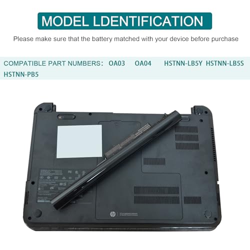 Tree.NB New Spare 746641-001 Laptop Battery for HP OA03 OA04 740715-001 746458-421 751906-541 15-R132WM - size: 10.83x1.57x0.98inch OA04